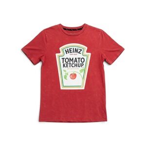 Heinz Ketchup T-shirt Boys XL 16 Graphic Retro Foodie Americana Kitsch Red